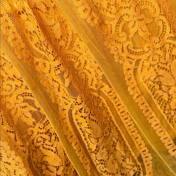BALTIC BORN mustard lace dress LARGE - Picture 6 of 7